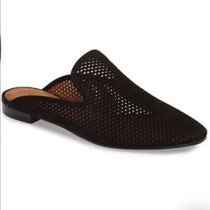 Frye- Black Gwen Perforated Mule